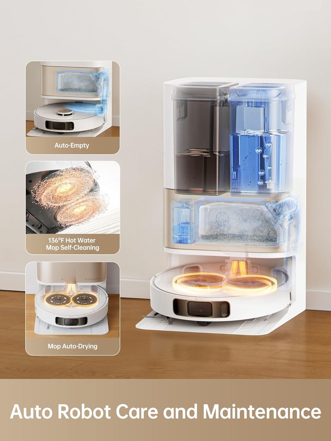 جارو رباتیک شیائومی مدل Dreame L10s Pro Ultra Heat