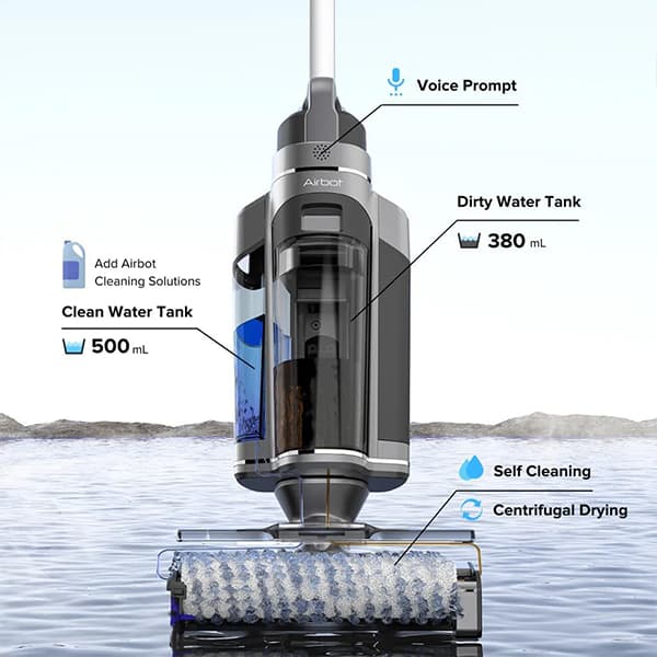 قیمت و خرید جارو شارژی مرطوب و خشک Airbot iClean Omni X