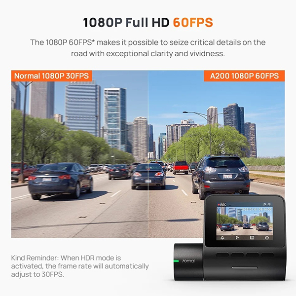 قیمت دوربین خودرو شیائومی 70mai Dash Cam A200