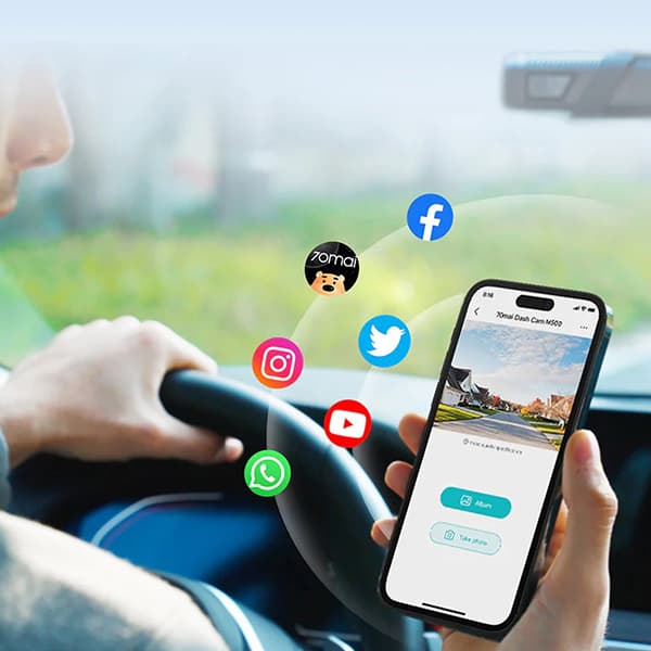 قیمت دوربین خودرو شیائومی 70mai Dash Cam M500 2.7K HD